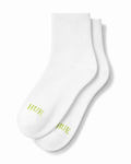 HUE Ladies Mini Crew Socks – White | One Size