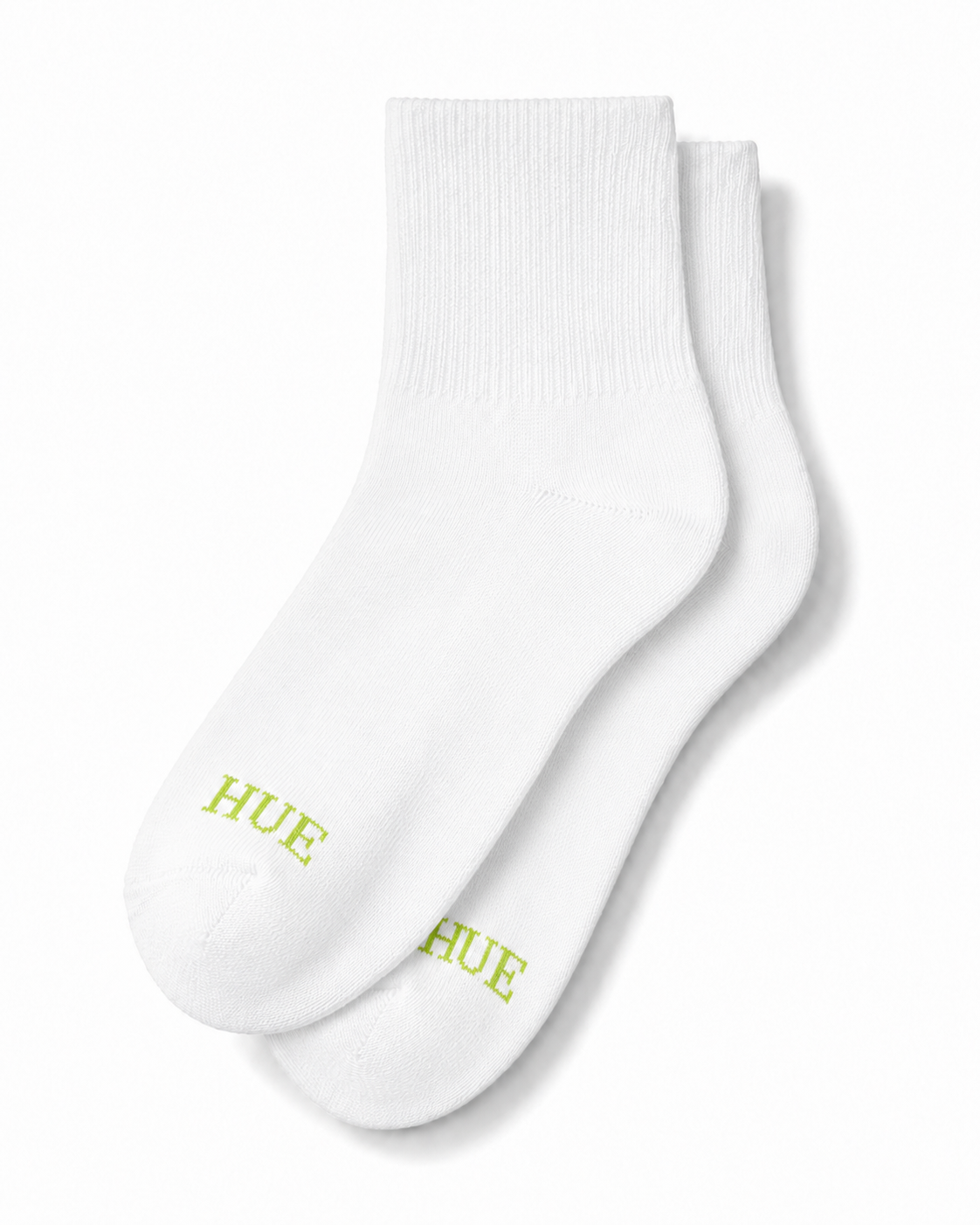 HUE Ladies Mini Crew Socks – White | One Size