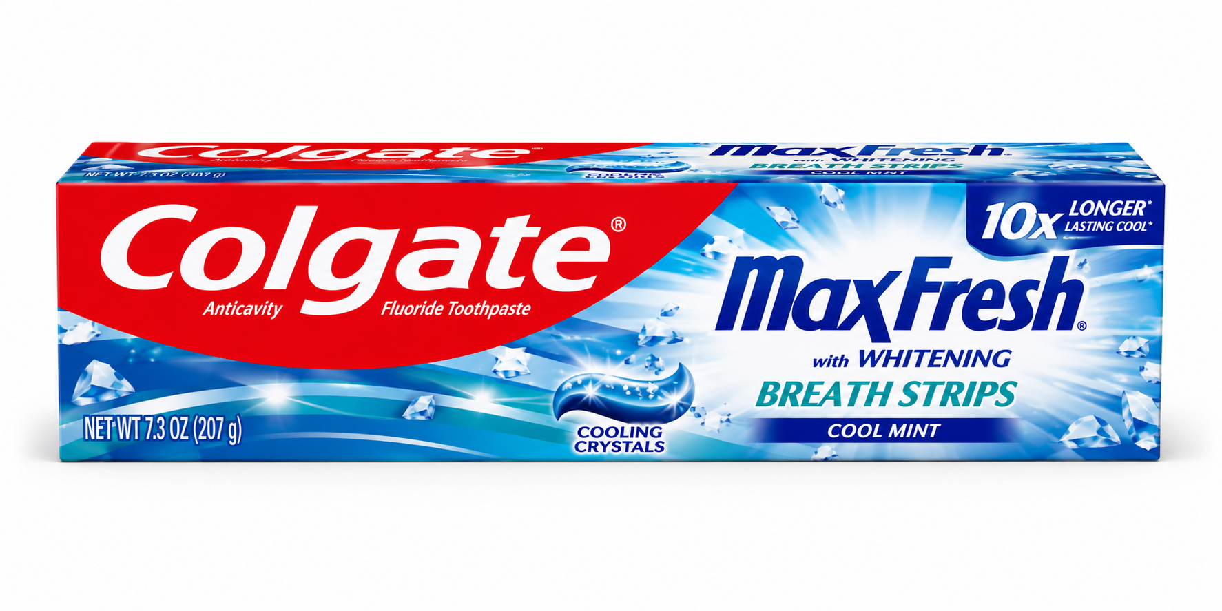 Colgate MaxFresh Cool Mint Toothpaste 7.3oz box