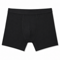 Men's Classic Black Boxer Brief, single pair, front view