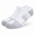 Member's Mark No-Show Athletic Socks, white with grey accents, 1 pair