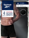 Reebok Men's Performance Boxer Briefs 4-Pack